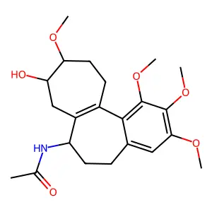 Hexahydrocolchicine structure