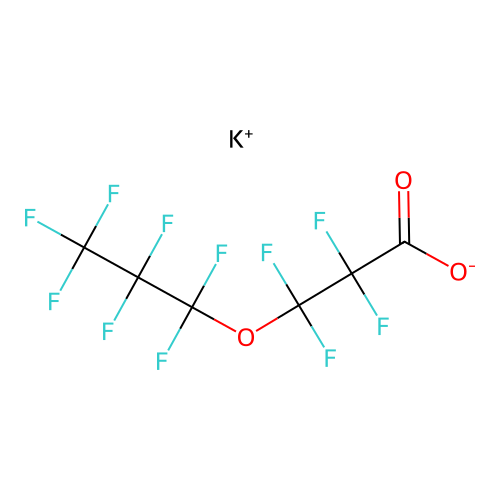 Potassium 2,2,3,3-tetrafluoro-3-(heptafluoropropoxy)propionate structure