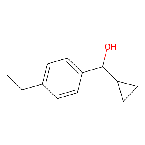 alpha-Cyclopropyl-4-ethylbenzyl alcohol structure