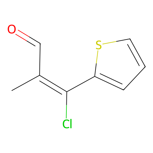 3-Chloro-2-methyl-3-(2-thienyl)-2-propenal structure