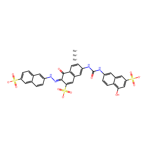 C31H22N4O12S3.xNa structure