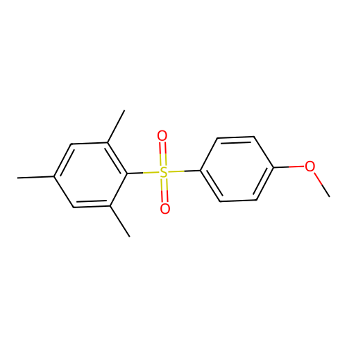 2-(4-Methoxyphenyl)sulfonyl-1,3,5-trimethylbenzene structure