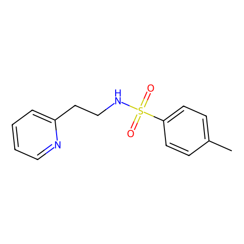 4-methyl-N-(2-pyridin-2-ylethyl)benzenesulfonamide structure