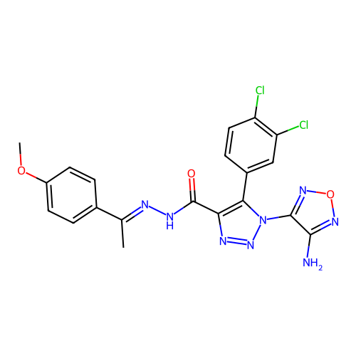 C20H16Cl2N8O3 structure