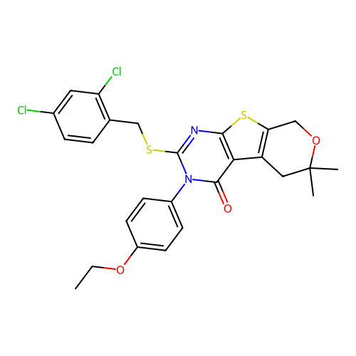 C26H24Cl2N2O3S2 structure