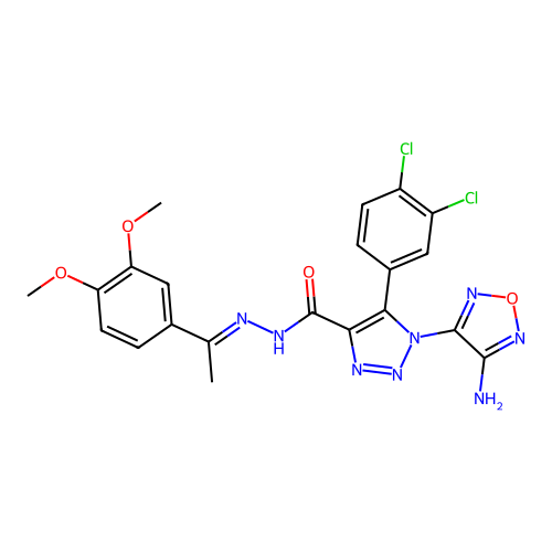 C21H18Cl2N8O4 structure