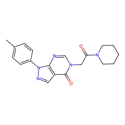 1-(4-Methylphenyl)-5-(2-oxo-2-piperidin-1-ylethyl)pyrazolo[3,4-d]pyrimidin-4-one structure