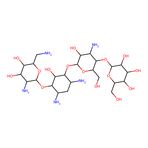 4''-alpha-D-Glucopyranosylkanamycin B structure
