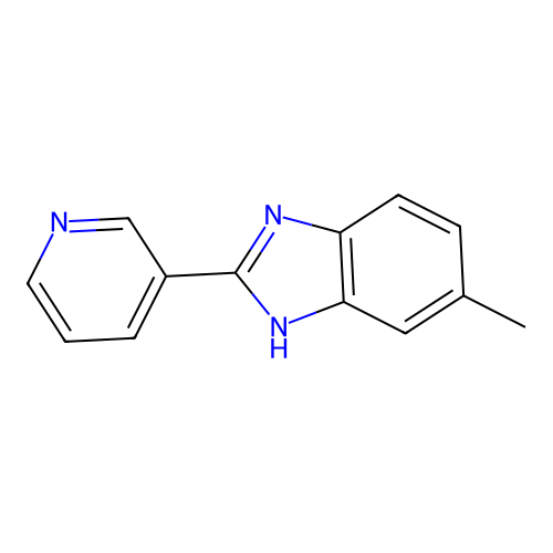 6-methyl-2-pyridin-3-yl-1H-benzimidazole structure
