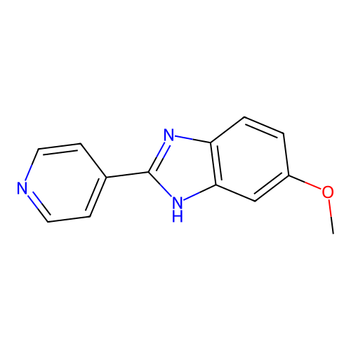 6-methoxy-2-pyridin-4-yl-1H-benzimidazole structure