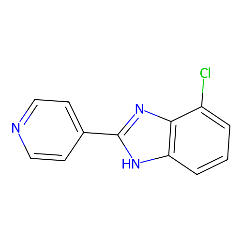 1H-Benzimidazole, 4-chloro-2-(4-pyridinyl)- structure