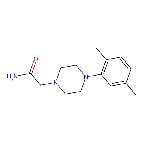 2-[4-(2,5-Dimethylphenyl)piperazin-1-yl]acetamide structure