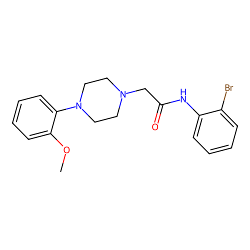 N-(2-bromophenyl)-2-[4-(2-methoxyphenyl)piperazin-1-yl]acetamide structure