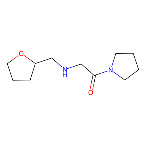2-[(Oxolan-2-ylmethyl)amino]-1-(pyrrolidin-1-yl)ethan-1-one structure