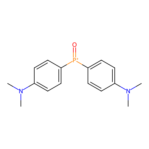 Bis(4-dimethylaminophenyl)phosphine oxide structure
