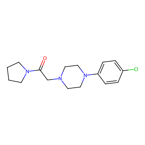 2-[4-(4-Chloro-phenyl)-piperazin-1-yl]-1-pyrrolidin-1-yl-ethanone structure