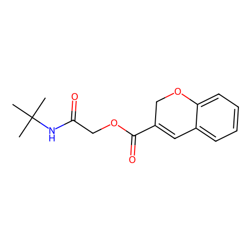 2-(tert-Butylamino)-2-oxoethyl 2H-chromene-3-carboxylate structure