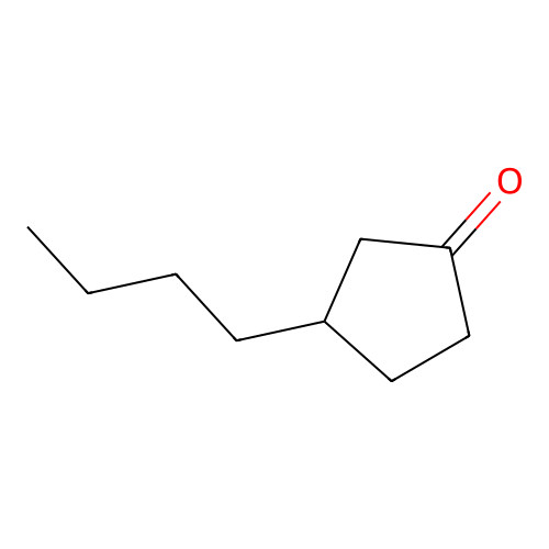 3-Butylcyclopentanone structure