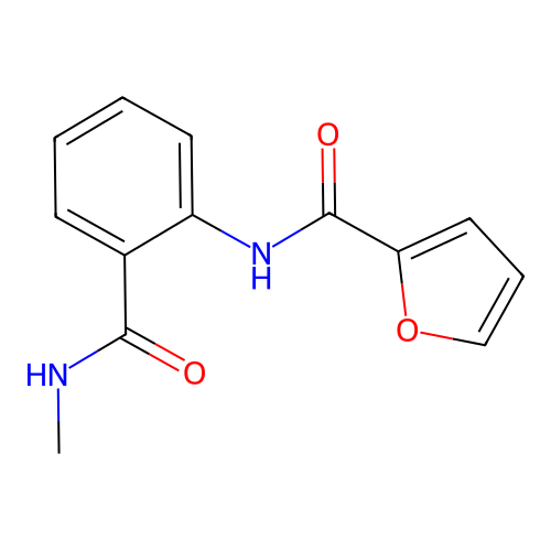 N-[2-(methylcarbamoyl)phenyl]furan-2-carboxamide structure