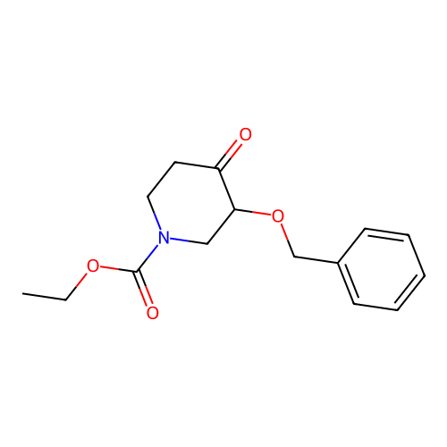 Ethyl 4-oxo-3-(phenylmethoxy)piperidine-1-carboxylate structure