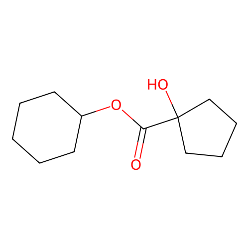 Cyclohexyl 1-hydroxycyclopentane-1-carboxylate structure