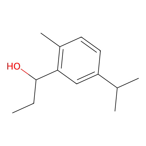 alpha-Ethyl-5-isopropyl-2-methylbenzyl alcohol structure