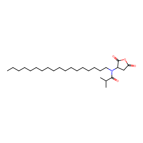 2-Methyl-N-octadecyl-N-(tetrahydro-2,5-dioxo-3-furyl)propionamide structure