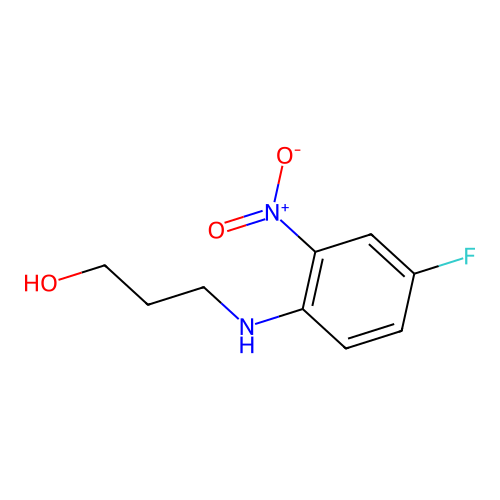 3-((4-Fluoro-2-nitrophenyl)amino)propanol structure