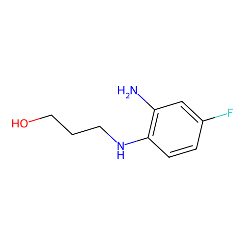 3-((2-Amino-4-fluorophenyl)amino)propan-1-ol structure