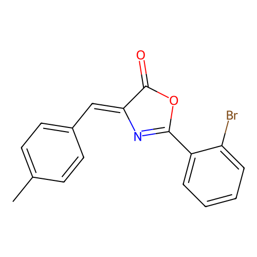 2-(2-Bromophenyl)-4-[(4-methylphenyl)methylidene]-1,3-oxazol-5(4H)-one structure