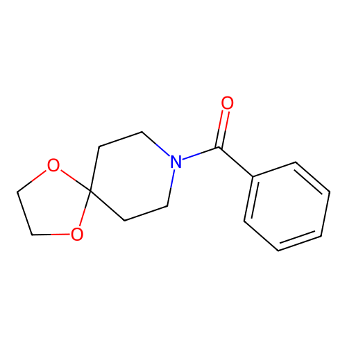 1,4-Dioxa-8-azaspiro[4.5]dec-8-yl(phenyl)methanone structure
