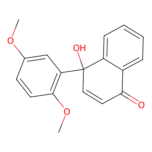 4-(2,5-Dimethoxyphenyl)-4-hydroxynaphthalen-1(4H)-one structure