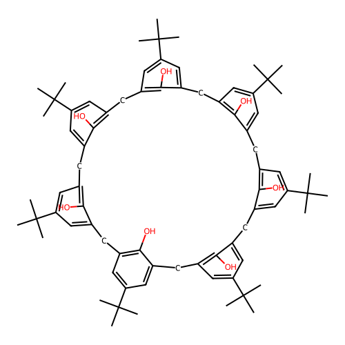p-tert-Butylcalix[7]arene structure