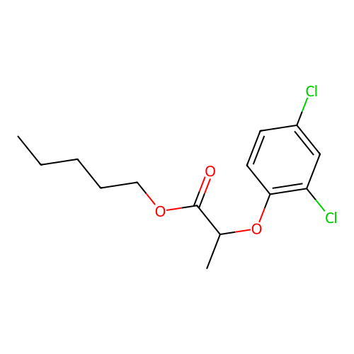 Pentyl 2-(2,4-dichlorophenoxy)propionate structure