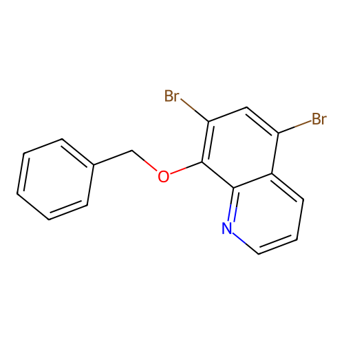 8-(Benzyloxy)-5,7-dibromoquinoline structure