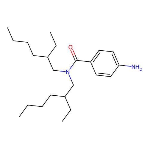 4-Amino-N,N-bis(2-ethylhexyl)benzamide structure