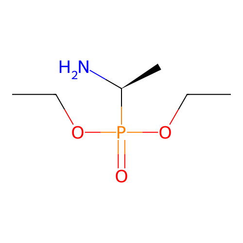 (1R)-1-diethoxyphosphorylethanamine structure