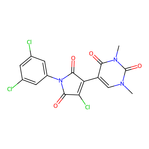 5-[4-chloro-1-(3,5-dichlorophenyl)-2,5-dioxopyrrol-3-yl]-1,3 structure