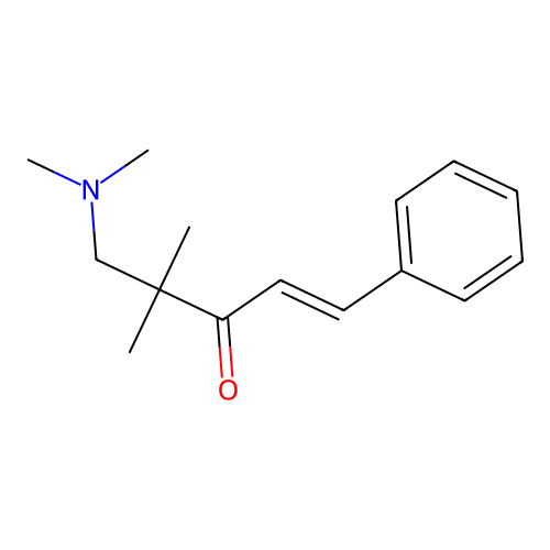 5-(Dimethylamino)-4,4-dimethyl-1-phenyl-1-penten-3-one structure