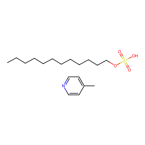 Dodecyl hydrogen sulfate;4-methylpyridine structure
