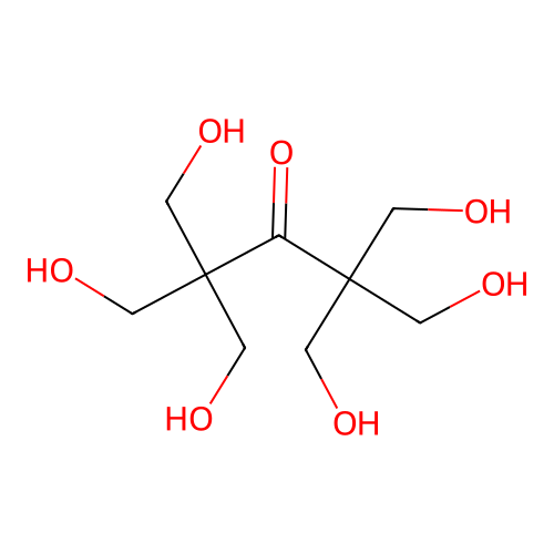 1,5-Dihydroxy-2,2,4,4-tetrakis(hydroxymethyl)pentan-3-one structure