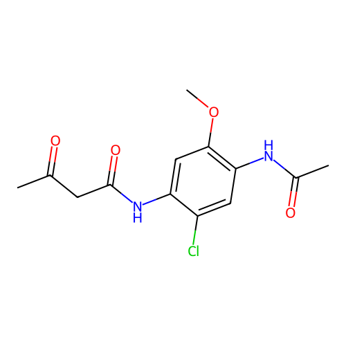 N-(4-(Acetylamino)-2-chloro-5-methoxyphenyl)-3-oxobutyramide structure