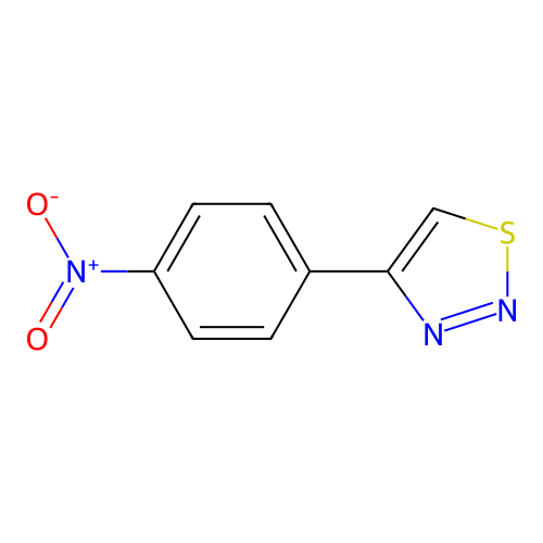 4-(4-Nitrophenyl)-1,2,3-thiadiazole structure