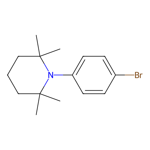 Piperidine, 1-(4-bromophenyl)-2,2,6,6-tetramethyl- structure