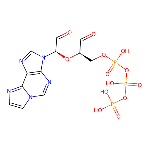 Ethenoadenosine triphosphate-2',3'-dialdehyde structure