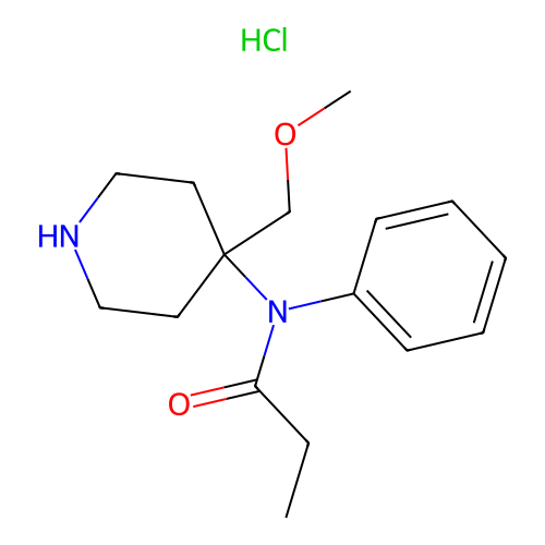 Noralfentanil hydrochloride structure