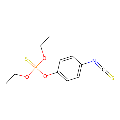 Phosphorothioic acid, O,O-diethyl O-(4-isothiocyanatophenyl) ester structure