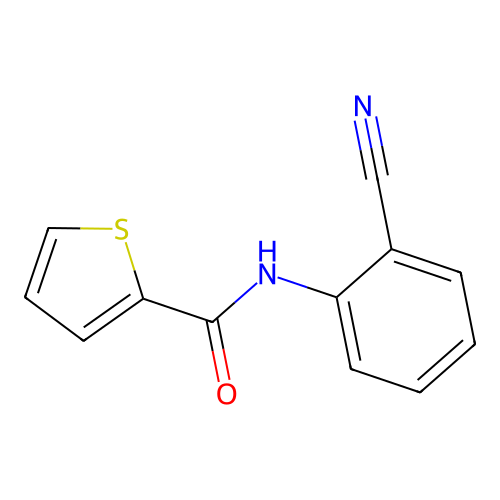 N-(2-cyanophenyl)thiophene-2-carboxamide structure