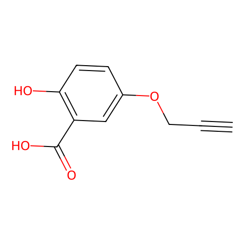 2-Hydroxy-5-prop-2-ynoxybenzoic acid structure
