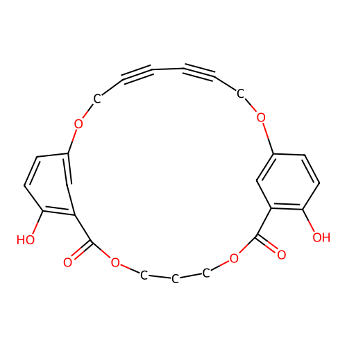 1,8,16,20-Tetraoxa-15,21-dioxometacyclopha-3,5-diyne-12,23-d structure